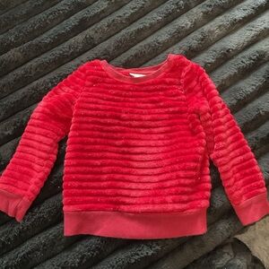 Red Kids Fuzzy Sweater